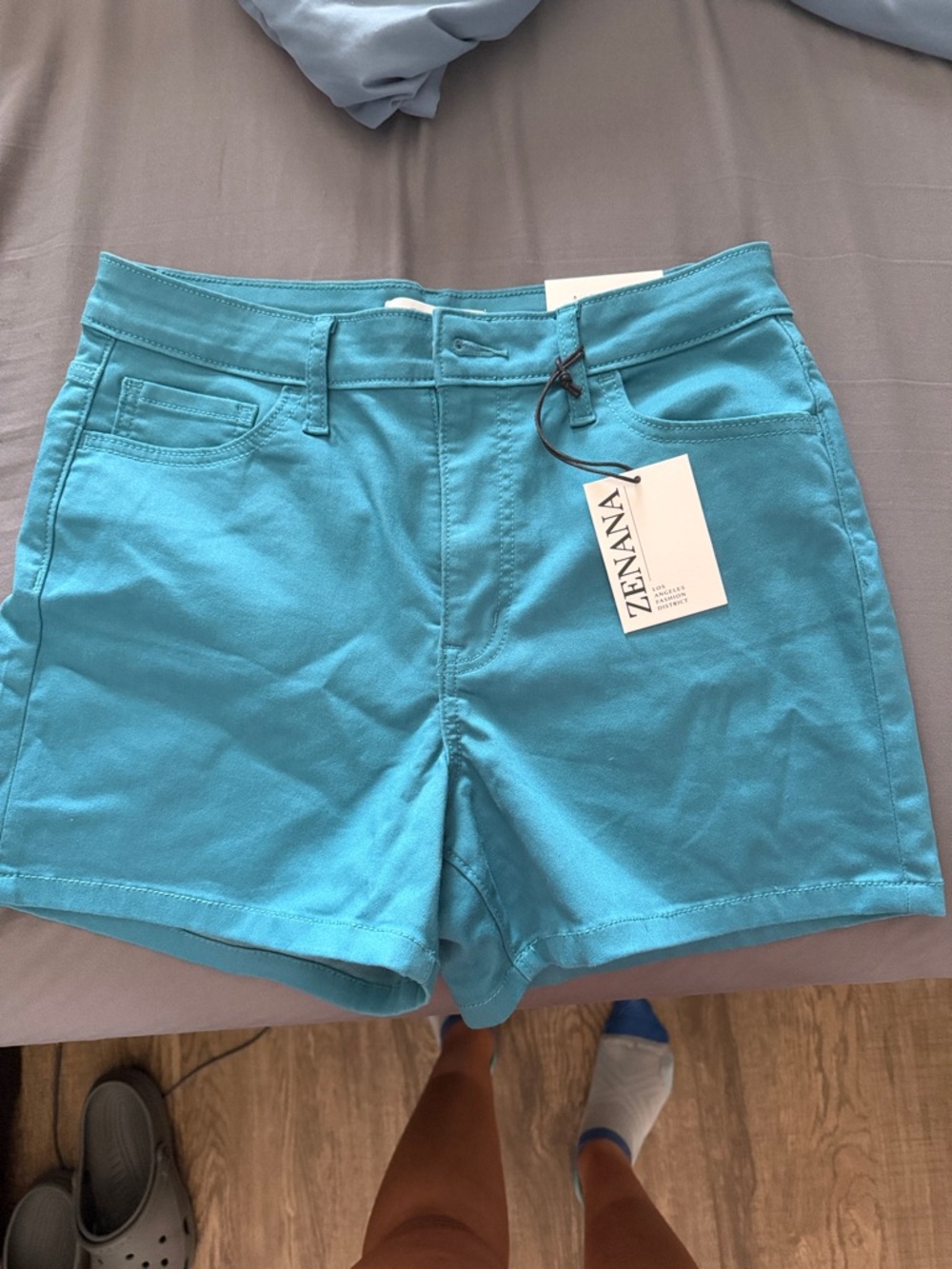 Zenana Outfitters Turquoise Women's Casual Shorts